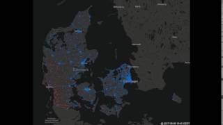 Tordenvejret d. 6 juni, som det blev indirekte detekteret ved at kigge på CRC fejl.