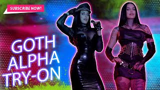 Goth Alpha try On Haul [4K] Mika Katana