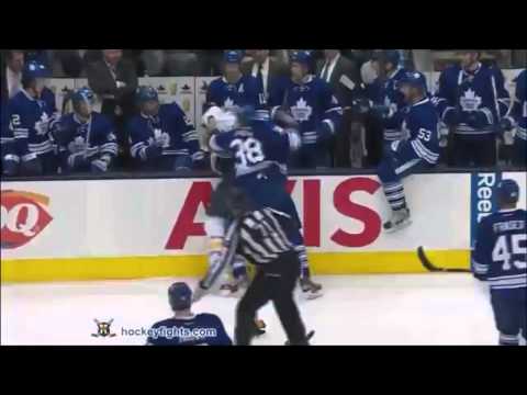 Colton Orr and Frazer Mclaren