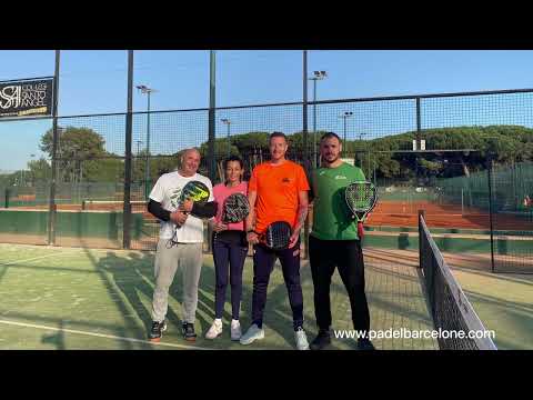 Cyril en stage de padel à Barcelone