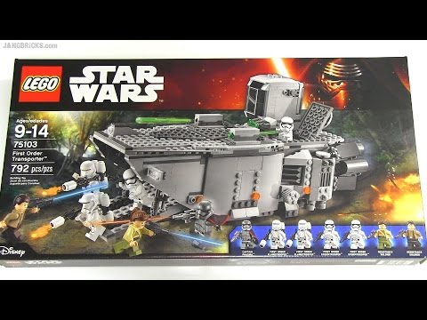 Vidéo LEGO Star Wars 75103 : Le transporteur du Premier Ordre