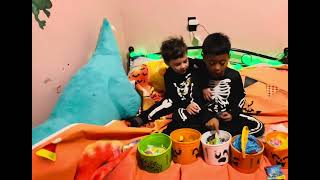 Preparando bolsitas de dulces para 🎃