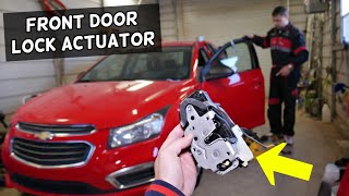 CHEVROLET CRUZE FRONT DOOR LOCK ACTUATOR REPLACEMENT REMOVAL 2010 2011 2012 2013 2014 2015 2016