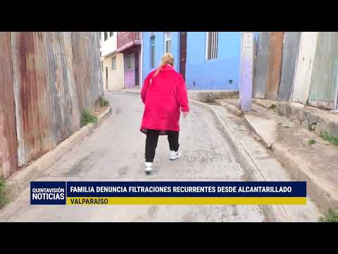 Familia del cerro La Cruz en Valparaíso denunció problemas de aguas servidas en su casa