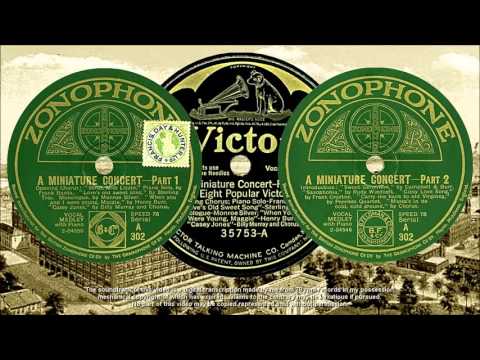 RECORDING HISTORY - A Miniature Concert (26 Feb 1925) - The Eight Popular Victor Artists