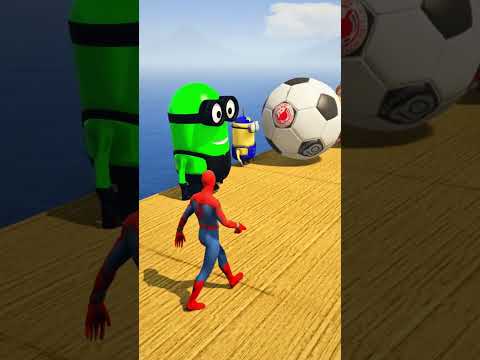 Spiderman ragdoll is INSANE 💀 #shorts #158 #gta5