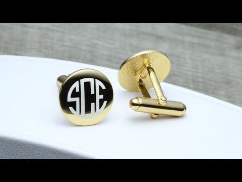 Personalized Gold Cufflinks | Wellesley Row