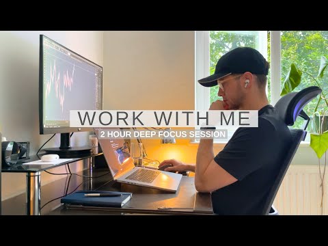 Work With Me | 2 Hour Focus Session With Lo-Fi Productivity Music | 1hr-10min-1hr