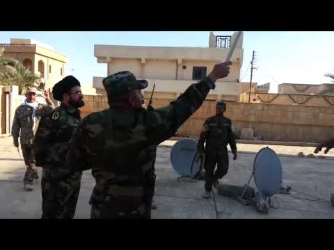 Hashd al-Shaabi outside the palace of Izzat Ibrahim al-Douri - Tikrit - Iraq