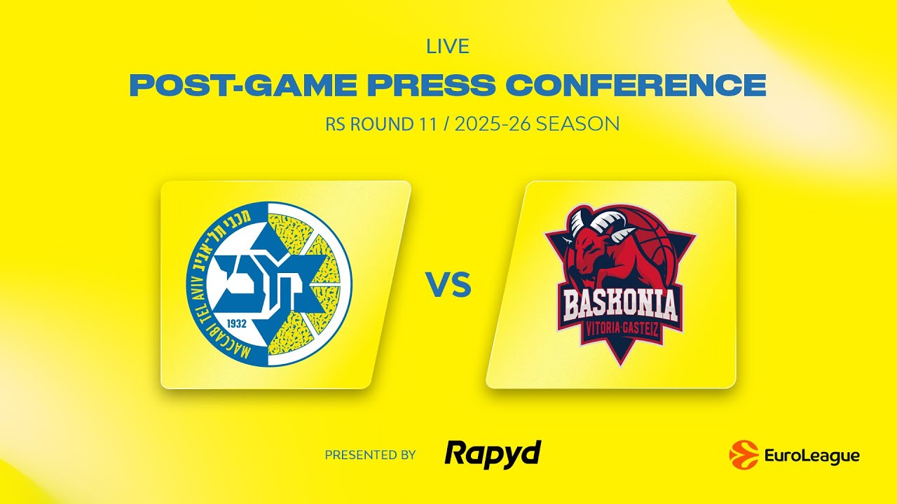 Press conference - Maccabi Rapyd Tel Aviv vs Baskonia | צפו במסיבת העיתונאים