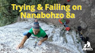 Taking the little climbing victories and looking at the holds on an 8a, Nanabohzo
