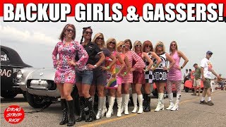 Ohio Outlaw AA Gassers Nostalgia Drag Racing Backup Girls