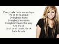 Avril Lavigne - Everybody Hurts (Lyrics)