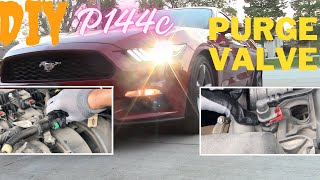 P144c. How to replace Ford Mustang EcoBoost Purge Valve. DIY.