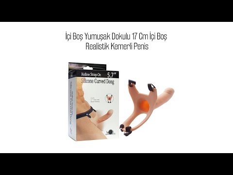 İçi Boş Yumuşak Dokulu 17 Cm İçi Boş Realistik Kemerli Penis