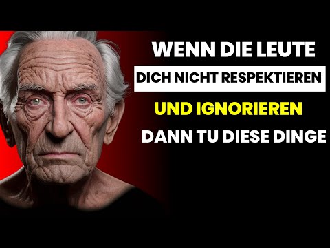 Wenn dich Menschen ignorieren und respektlos behandeln, tu das