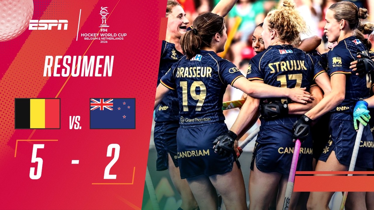 BÉLGICA GOLEÓ A NUEVA ZELANDA EN EL MUNDIAL DE HOCKEY | Bélgica 5-2 Nueva Zelanda | RESUMEN
