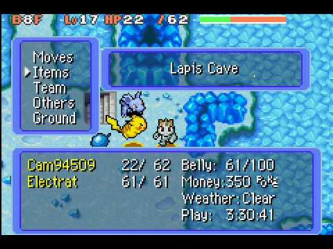 Let's Play Pokemon Red Rescue Team: Part 14: Lapis Cave Success!