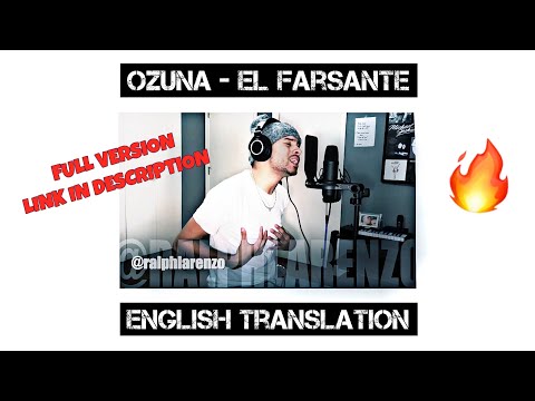 Ozuna - El Farsante (English Cover)
