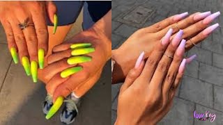 🌸NAILS OF INSTAGRAM ✨BEST POLY GEL + FRENCH TIP NAILS 2020 ✨🌸