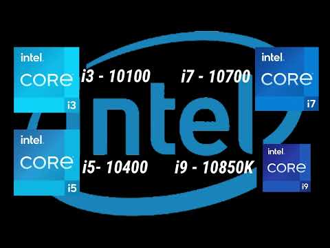 i3-10100 vs i5-10400 vs i7-10700 vs i9-10850K 10th Gen Desktop Processor l Spec Comparison l Intel