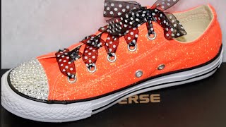 DIY Custom Glitter &amp; Rhinestone Converse