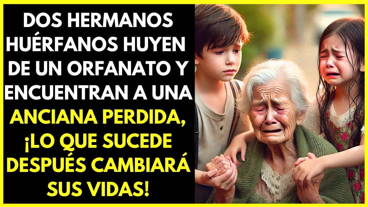 DOS HERMANOS HUÉRFANOS ESCAPAN DEL ORFANATO Y AYUDAN A UNA ANCIANA, ¡LO QUE PASA CAMBIARÁ SUS VIDAS!
