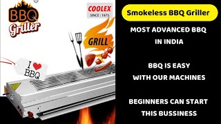 BBQ GRILLER ADVANCED & SMOKELESS, EASY TO START BUSINESS BY BEGINNERS WITH THIS MACHINE,NO NEED COAL