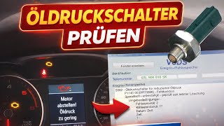 Öldruckschalter prüfen | P164D Öldruck zu gering! | AUDI A4 B8 Avant 2.0 TDI | VCDS