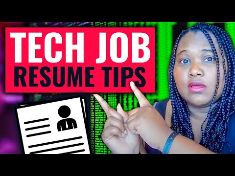 Resume tips from a Tech Job recruiter. How to land your first Tech Job.
