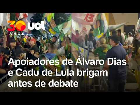 Apoiadores de Álvaro Dias e Cadu de Lula brigam antes de debate em Natal