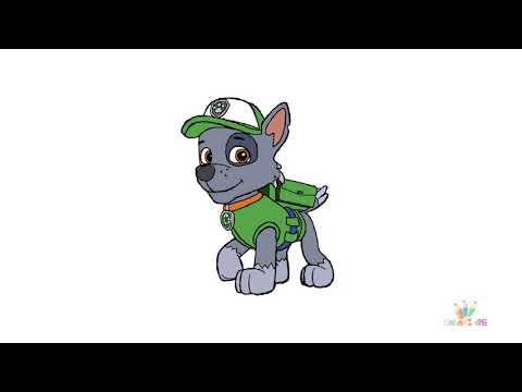 Coloriage pat patrouille rocky - Coloriagecrayon