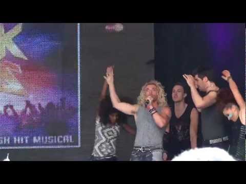 The cast of 'Rock of Ages' @ West End Live 2012