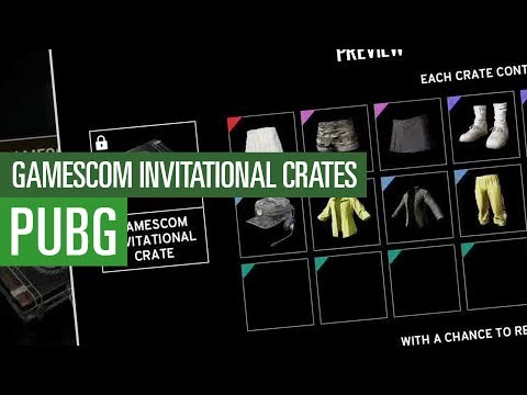 Gamescom Invitational Crates - Alle Inhalte / Player Unknown's Battlegrounds
