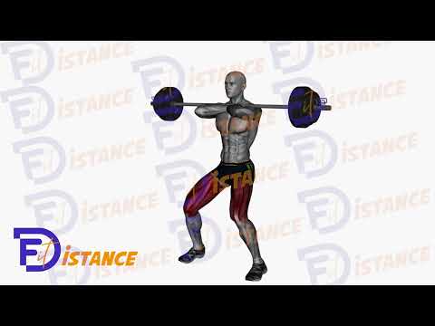 Exercice Squats avant (front squat) à la barre