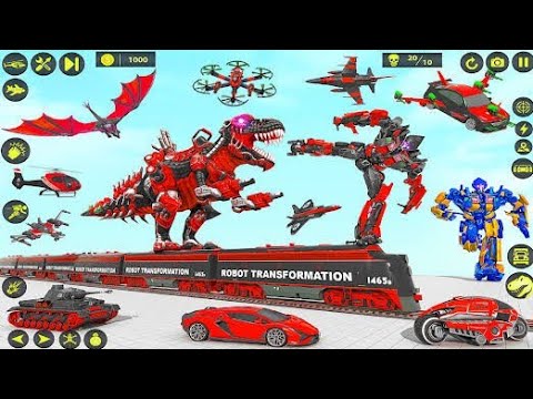 Dino Robot Car Transform Games : Multi Robot Android/ios - Gameplay