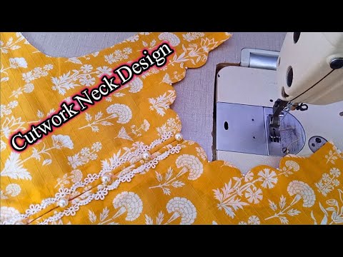 New Neck Design Cutting and Stitching|| Unique and Stylish Neckline Sewing Tutorial