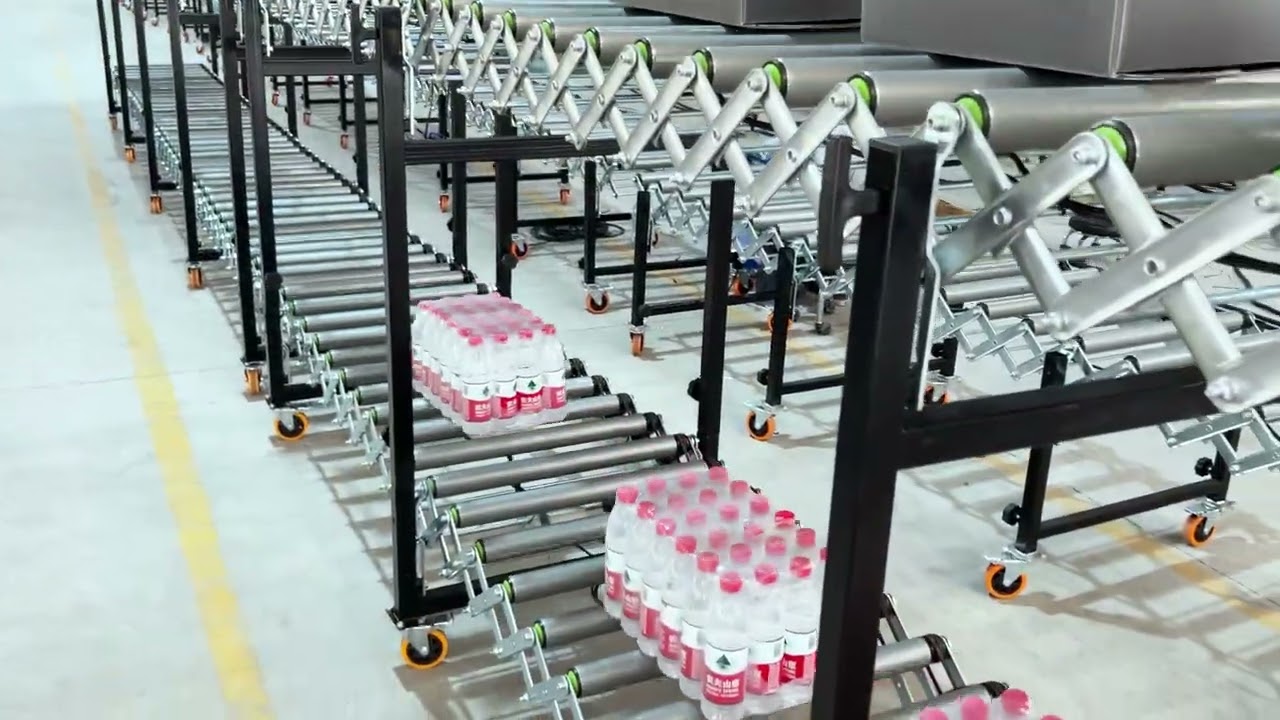 Double layer roller conveyor,reduce space and increase conveying efficiency.