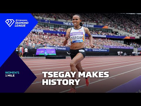 Tsegay becomes the second fastest woman EVER over one mile - Wanda Diamond League