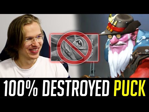 How TOPSON Destroyed PUCK in Mid using SNIPER? - 100% OUTPLAYED DOTA 2
