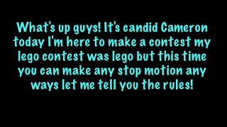 GUYS IM MAKING A STOP MOTION CONTEST!!!  (Stop motion contest)