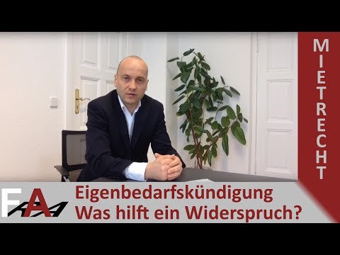 Eigenbedarfskündigung - Was hilft ein Widerspruch dem Mieter?