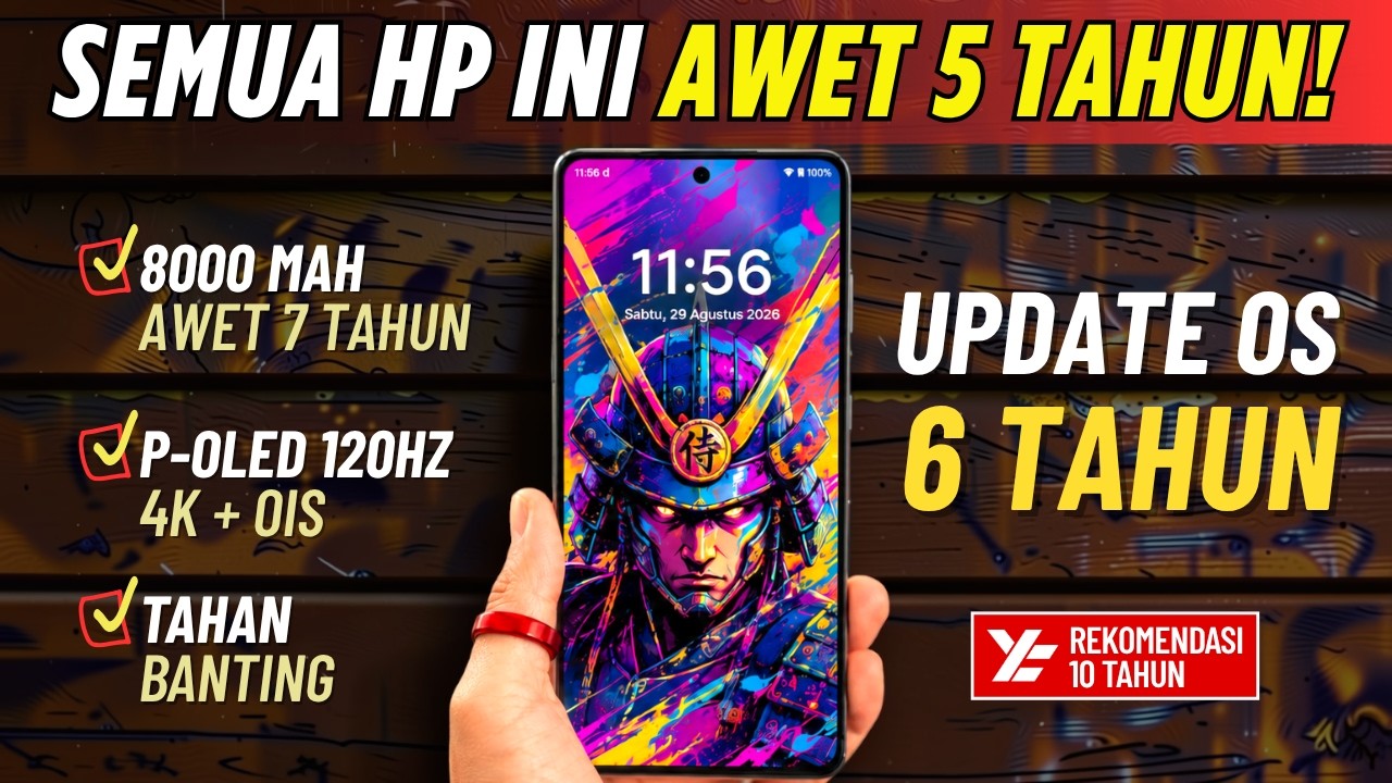 Buat 5 Tahun ke Depan‼️ 5 HP MURAH AWET JANGKA PANJANG! Agustus 2026