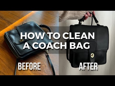 I thrifted and restored a vintage Coach bag