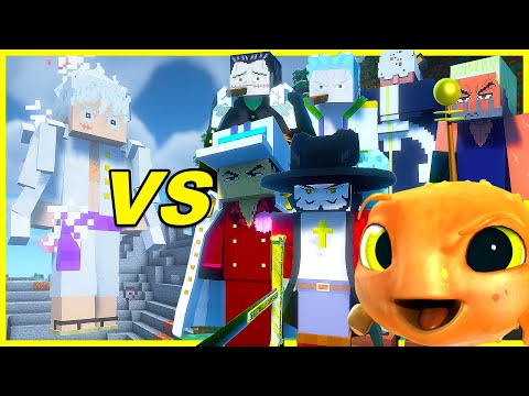 EPIC SHOWDOWN: LUFFY GEAR 5 VS MARINES AND WARLORDS IN MINECRAFT