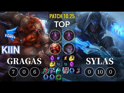 AF Kiin Gragas vs Sylas Top - KR Patch 10.25