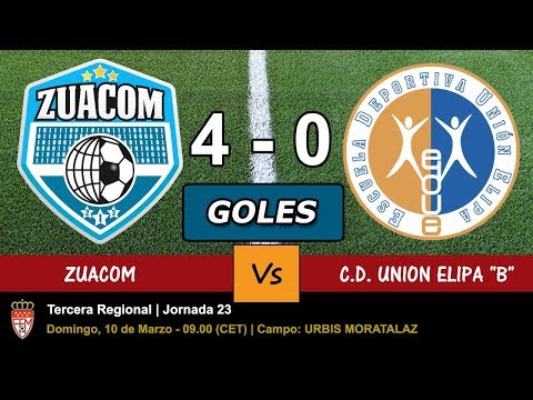 ⚽️ Vídeo de los GOLES del partido ZUACOM 4 - 0 UNION ELIPA B, JORNADA 23