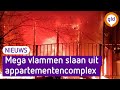 Bewoner GEWOND bij grote BRAND in appartement