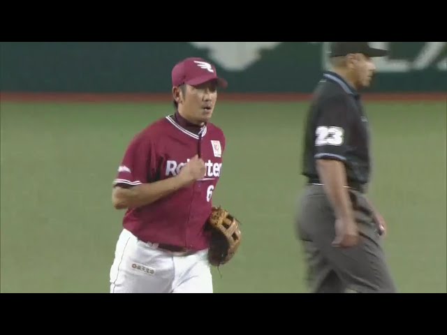 【6回裏】さすがの名手!! イーグルス・藤田のジャンピングスロー!! 2018/9/14 L-E