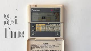 Time Setup - Daikin Remote Controller